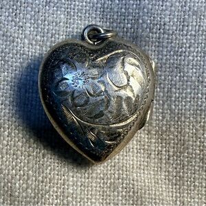 Vintage Birks Mini Sterling Heart Locket